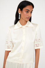 Clematis Blouse - Ivory/Off-white